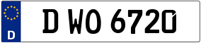 Truck License Plate